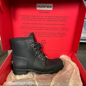 RUBBER LACE UP HUNTER BOOTS